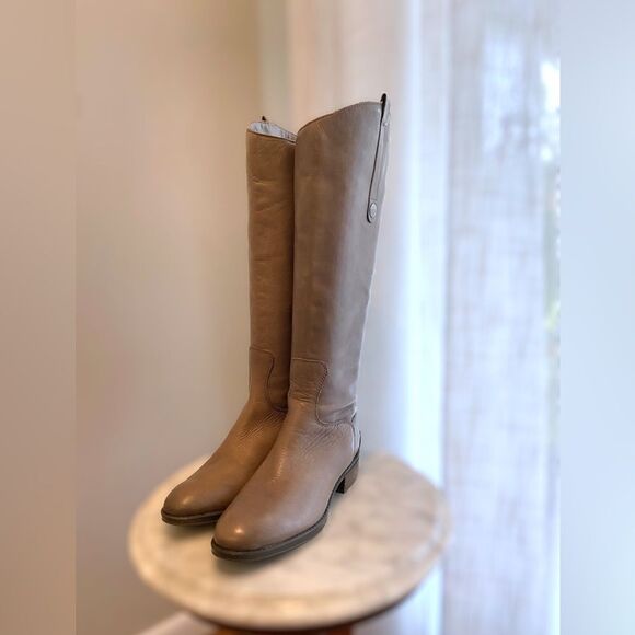 Sam Edelman Grey Penny Riding Boots Size 5.5M - Picture 15 of 16
